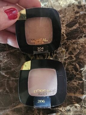 Loreal RICHE Eyeshadow, Set Of 2 Colors, Matte It Up, Madomoiselle Pink, NEW